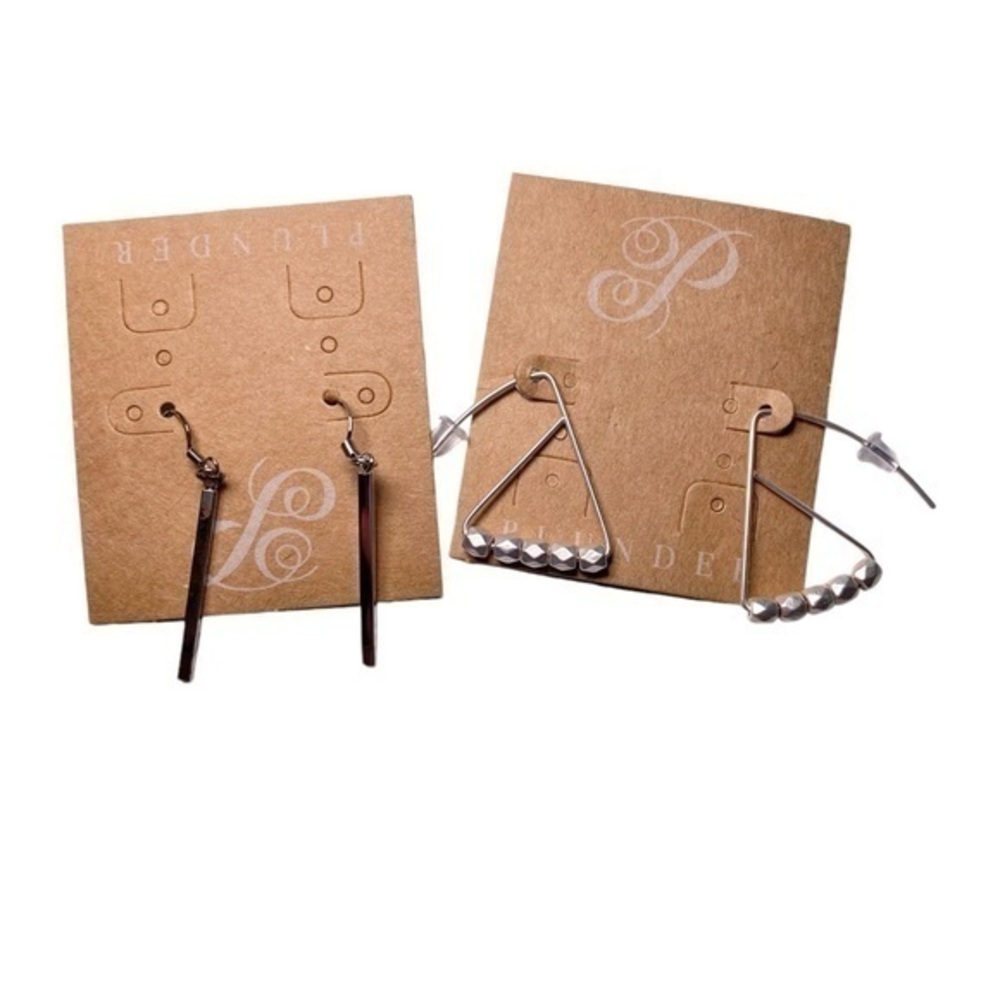 Plunder Design Set of 2 Silver Earrings